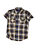 Dex Blue Short Sleeve Button-Down Shirt Size M (kids) - photo 1