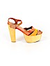 Jeffrey Campbell Orange Heels Size 9 - photo 1