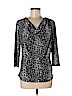 Ellen Tracy Gray 3/4 Sleeve Top Size M - photo 1