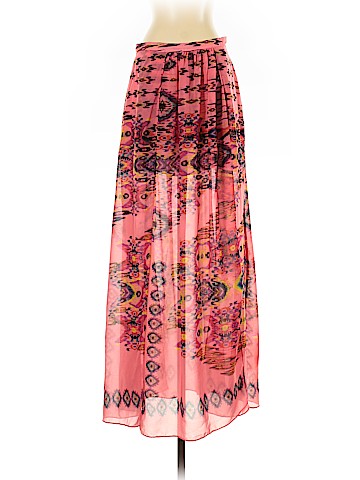 Lavender Brown Casual Skirt (view 1)