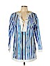 Mott50 Blue 3/4 Sleeve Blouse Size L - photo 1