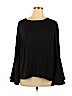 Who What Wear 100% Polyester Black Long Sleeve Blouse Size 1X - photo 1