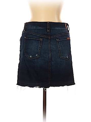 7 For All Mankind Denim Skirt (view 2)