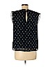 Ann Taylor 100% Polyester Blue Sleeveless Blouse Size M (petite) - photo 2