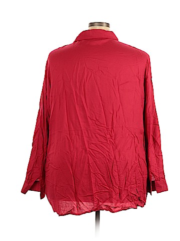 Ulla Popken Long Sleeve Button-Down Shirt (view 2)