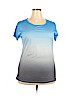 Unbranded 100% Polyester Blue Short Sleeve T-Shirt Size 2X - photo 1