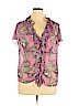 New York City Design Co. 100% Polyester Purple Short Sleeve Blouse Size XL - photo 1