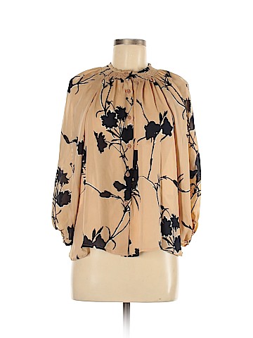 Tucker by Gaby Basora 3/4 Sleeve Silk Top (view 1)