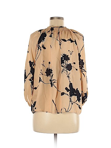 Tucker by Gaby Basora 3/4 Sleeve Silk Top (view 2)