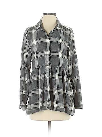 American Eagle Outfitters Long Sleeve Button-Down Shirt (view 1)