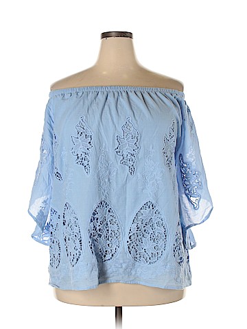 Lane Bryant Outlet Short Sleeve Blouse (view 1)