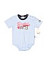 Carter's 100% Cotton Blue Short Sleeve Onesie 3-6 MO / 6 MO - photo 1