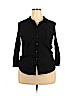 Merona 100% Cotton Black Long Sleeve Button-Down Shirt Size XXL - photo 1