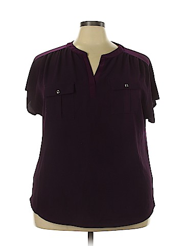 Perceptions Woman Short Sleeve Blouse (view 1)