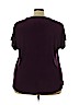 Perceptions Woman Purple Short Sleeve Blouse Size 3X - photo 2