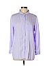 Old Navy 100% Tencel Lyocell Purple Long Sleeve Button-Down Shirt Size L (petite) - photo 1