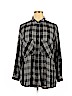 Dex 100% Rayon Black Long Sleeve Button-Down Shirt Size 1X - photo 1