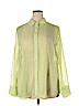 Lane Bryant 100% Polyester Green Long Sleeve Blouse Size 18 - 20 - photo 1