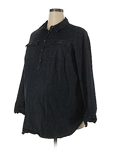 Isabel Maternity Long Sleeve Blouse (view 1)