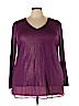 Lane Bryant Purple Long Sleeve Top Size 22 - 24 Plus - photo 1