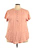 Oddi 100% Rayon Pink Short Sleeve Top Size 3X - photo 1