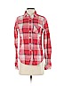 American Eagle Outfitters 100% Cotton Red Long Sleeve Button-Down Shirt Size 4 - photo 1