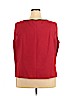 R&K 100% Polyester Red Short Sleeve Blouse Size 24 - photo 2