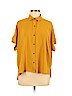 Rachel Zoe 100% Polyester Yellow Short Sleeve Blouse Size M - photo 1