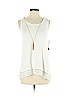 A. Byer Ivory Sleeveless Top Size S - photo 1