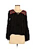 Billabong 100% Rayon Black Long Sleeve Blouse Size M - photo 1