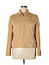 Villager Sport by Liz Claiborne 100% Polyester Tan Jacket Size 14 - photo 1