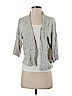 Ann Taylor LOFT 100% Linen Gray Cardigan Size S (petite) - photo 1
