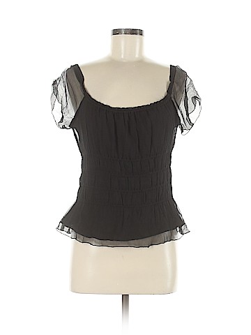 Amorose Short Sleeve Silk Top (view 1)