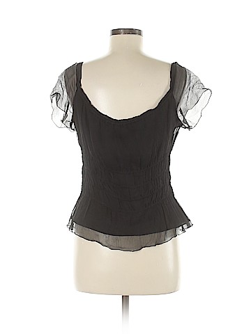 Amorose Short Sleeve Silk Top (view 2)