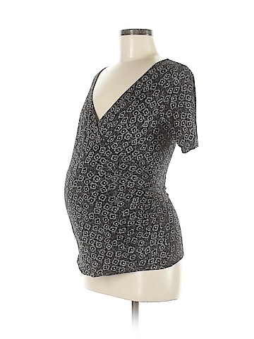 Ann Taylor LOFT Maternity Short Sleeve Top (view 1)