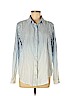 Mossimo 100% Cotton Blue Long Sleeve Button-Down Shirt Size M - photo 1