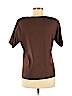 misook 100% Acrylic Brown Short Sleeve Top Size M - photo 2