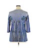 New Directions Blue 3/4 Sleeve Top Size XL - photo 2