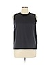 Anna Carole 100% Polyester Blue Sleeveless Blouse Size 14 - photo 1