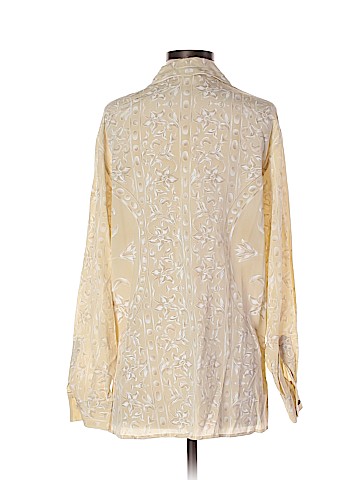 Escada by Margaretha Ley Long Sleeve Silk Top (view 2)