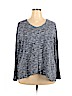 Croft & Barrow Plus Blue Long Sleeve Top Size 2X - photo 1