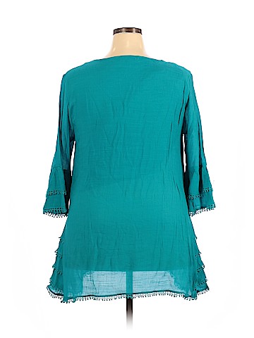 Indigo Soul 3/4 Sleeve Blouse (view 2)