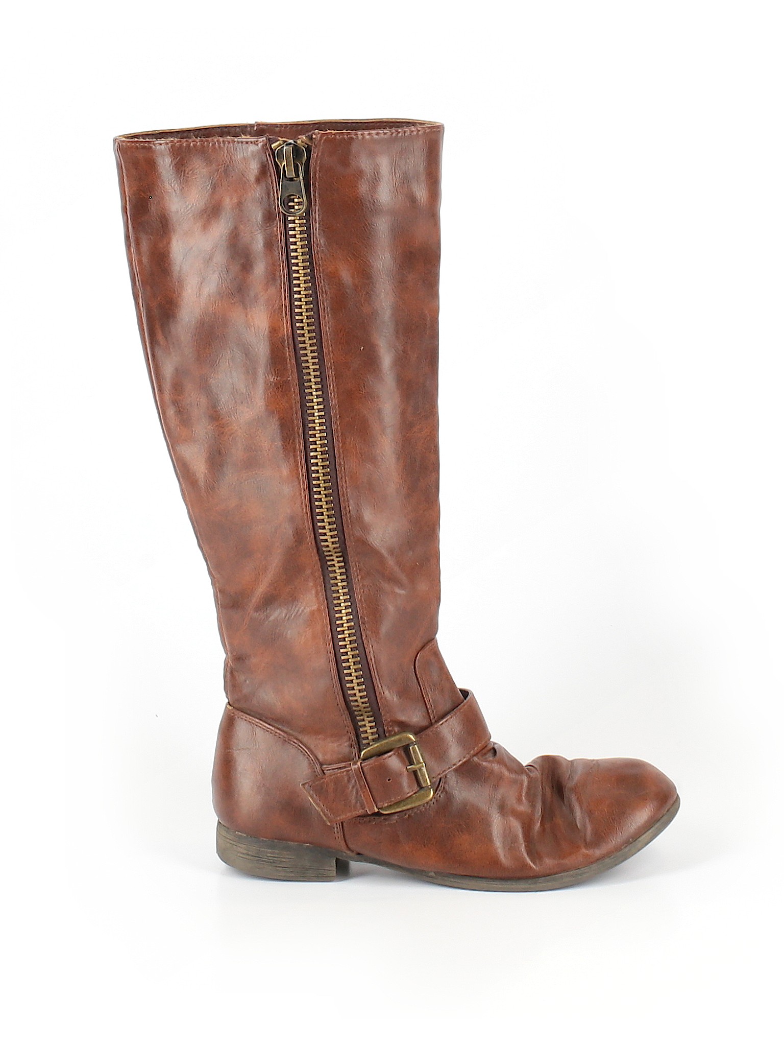 Brash Solid Brown Boots Size 7 66 off thredUP