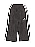 Adidas 100% Polyester Stripes Black Track Pants Size 2T - photo 1