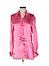 Escada 100% Silk Pink Long Sleeve Silk Top Size EU 36 / US 6 - photo 1