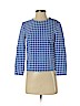 Diane von Furstenberg Blue Long Sleeve Top Size 0 - photo 1