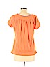 Lucky Brand 100% Cotton Orange Short Sleeve Top Size L - photo 2