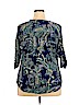Nine West 100% Viscose Blue 3/4 Sleeve Top Size XXL - photo 2