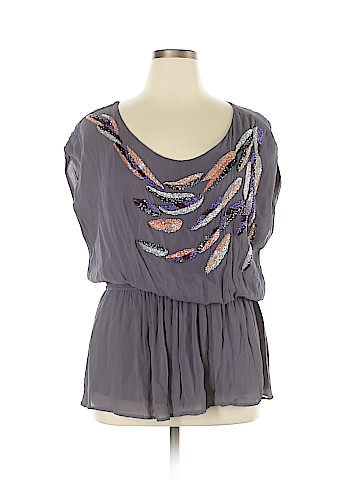 LC Lauren Conrad Short Sleeve Blouse (view 1)