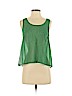 Lush 100% Polyester Green Sleeveless Blouse Size S - photo 1